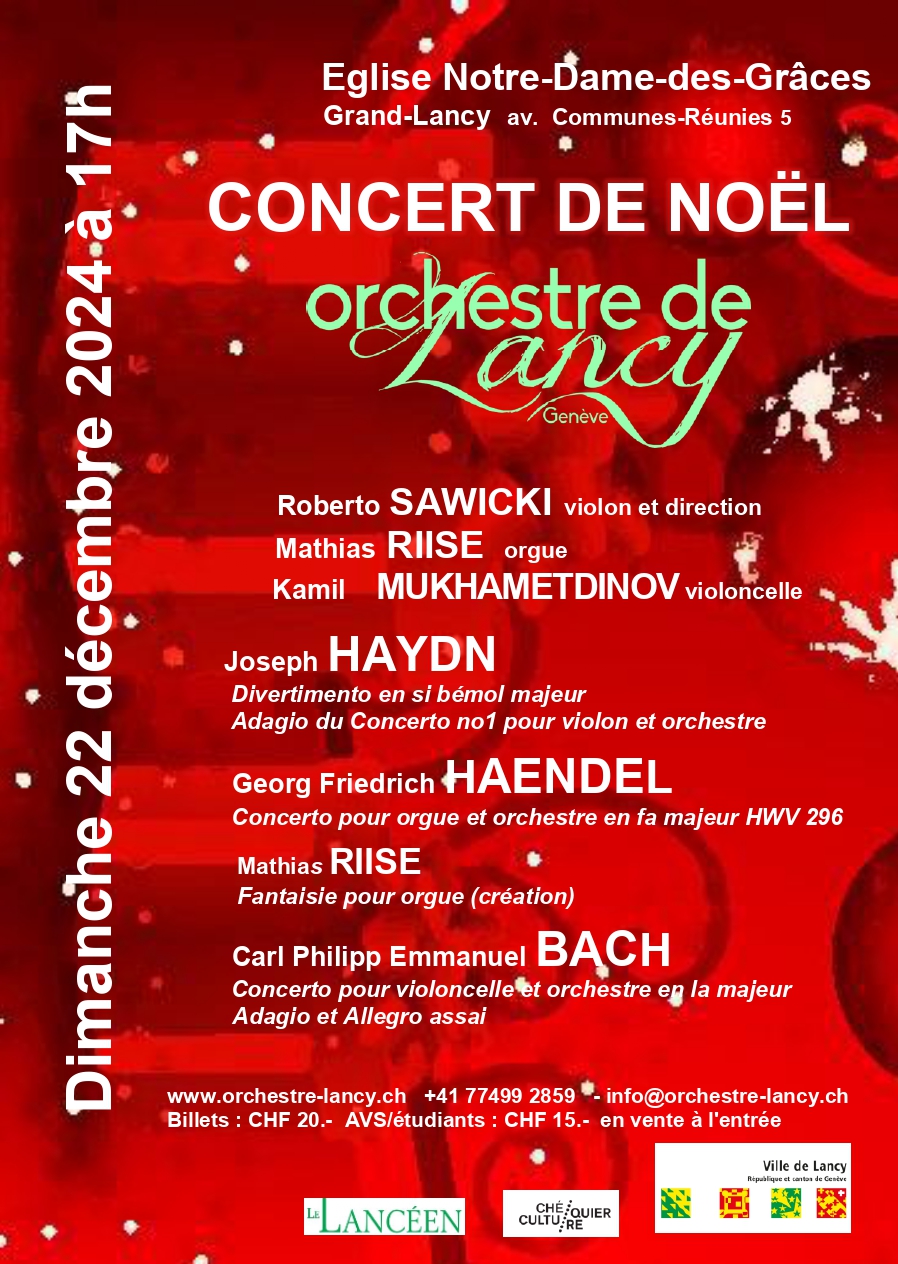 Affiche concert noel 2024